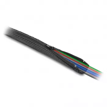 DeLOCK oplot z zapinanym zamkiem błyskawicznym, żaroodporny 5 m x 50 mm czarny