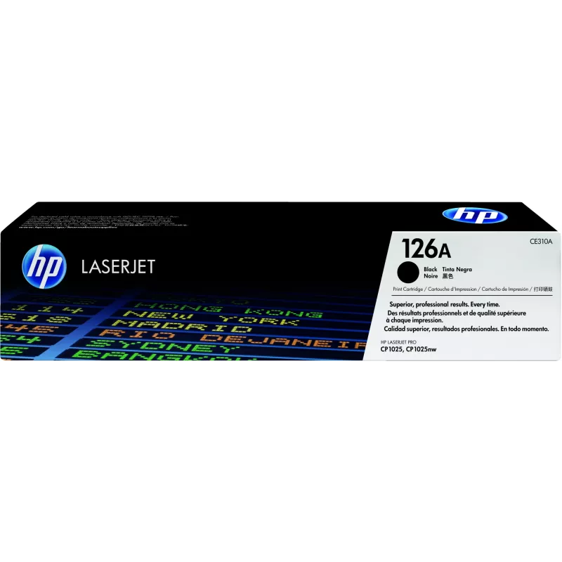 HP 126A Czarny oryginalny wkład tonerowy LaserJet, 1200 stron, czarny, 1 szt.
