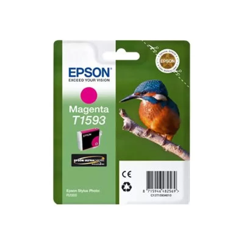 Epson T1593 magenta, magenta, tusz pigmentowy, 17 ml, 1 szt., 1200 stron