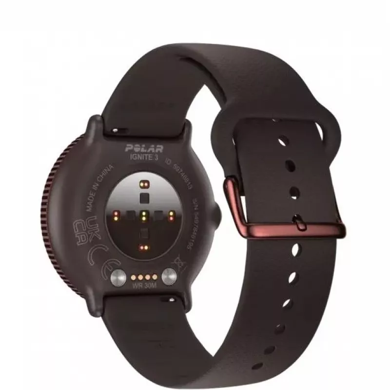 Polar Ignite 3 Titanium brązowy skórzany M/L