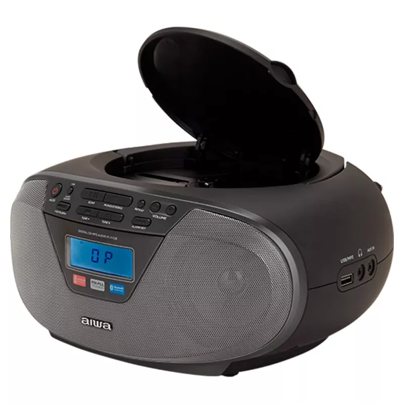 Mikrosystem audio Aiwa BBTU-400BK, odtwarzacz CD/MP3/FM-PLL/BT (czarny)