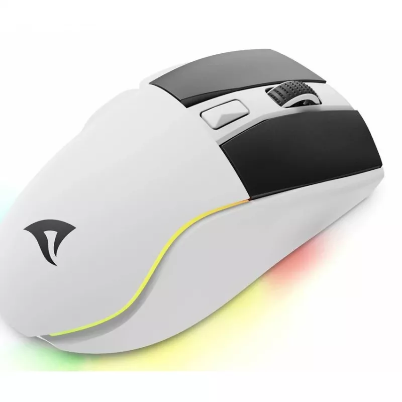 Mysz Sharkoon SGM50W Gaming, dla osób praworęcznych, RF Wireless + USB Type-A, optyczna, 6400 DPI