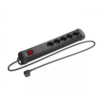 Lanberg SP1-05F-0300-BK przedłużacz zasilania 3 M 5 gniazd AC wewnątrz Czarny