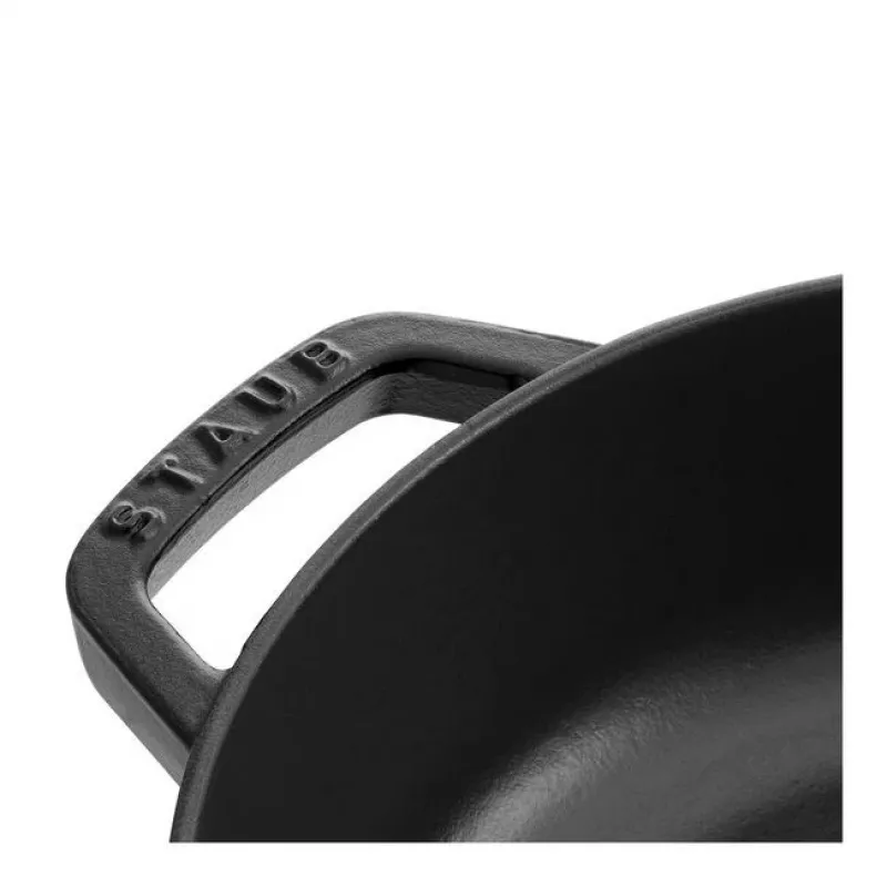 Patelnia do smażenia ZWILLING STAUB BRAISERS okrągła 28 cm, czarna, dno Ø 22,2 cm