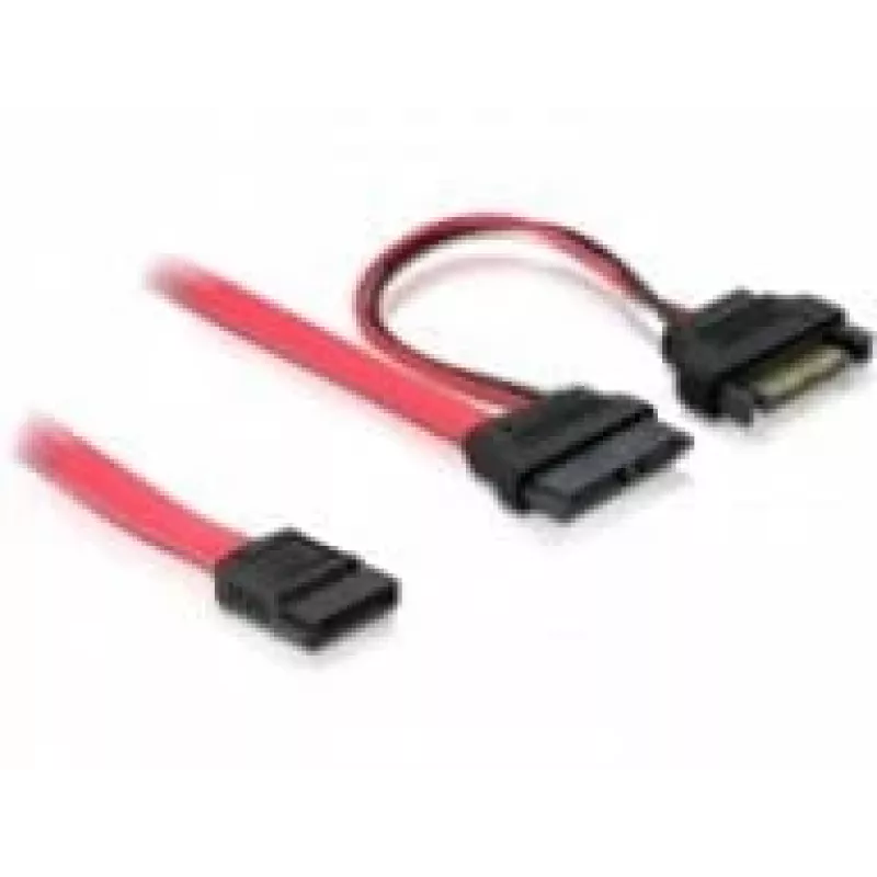 Kabel SATA DeLOCK 84418 0.5m Czerwony