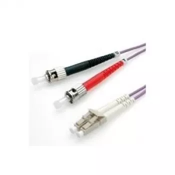 Kabel światłowodowy krosowy ROLINE 50/125µm LC/ST OM4 fioletowy 2 m