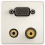 Panel czołowy do VGA Audio Video (whip kabel 1/2) Kindermann 7454000551