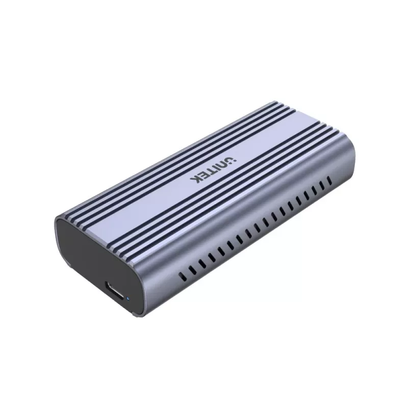 Obudowa SSD Unitek SolidForce Reefer szara — M.2 NVMe PCIe, USB‑C 10 Gbit/s, aluminium, 1 napęd