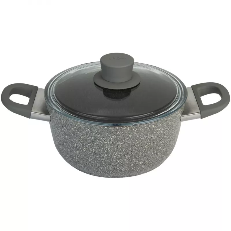 Indukcyjny garnek granitowy z pokrywką Ballarini Murano - 4,8 l