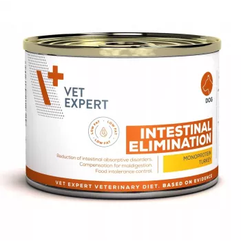 Mokra karma dla psa VETEXPERT Intestinal Elimination — dieta terapeutyczna Indyk 200 g, bezzbożowa, dla dorosłych psów