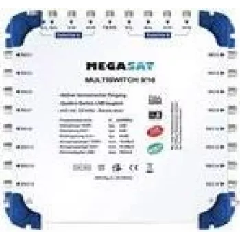Multiswitch satelitarny Megasat 0600153 9 wejść 16 wyjść