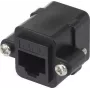 Renkforce Adapter sieciowy RJ45 CAT 6 [1x gniazdo RJ45 - 1x gniazdo RJ45] Czarny (RF-4712202)