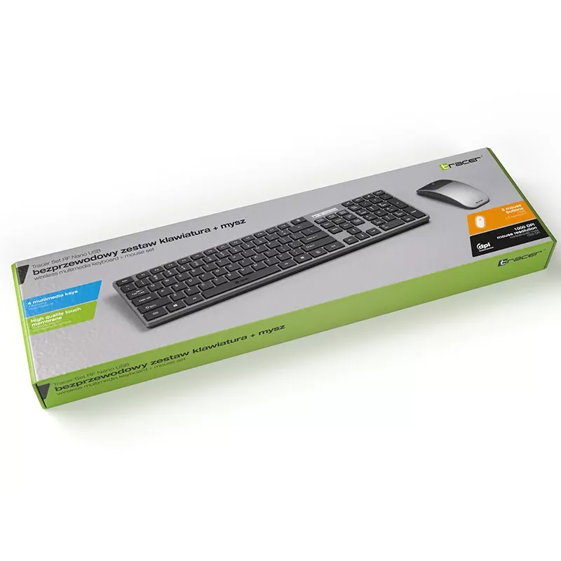 Zestaw Tracer SET TRAKLA46773 klawiatura RF Nano Wireless