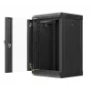 Szafa rack Lanberg WF11-3309-10B 9U Szafa ścienna Czarny