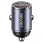 Ładowarka samochodowa usams C38 30 W — 1x USB-A + 1x USB-C szybkie ładowanie