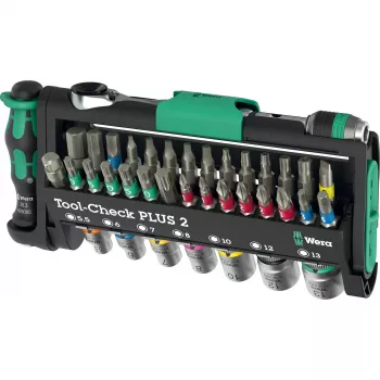 Wera Tool-Check Plus 2 mini grzechotka, zestaw nasadek i bitów, 39 części (05049056001)