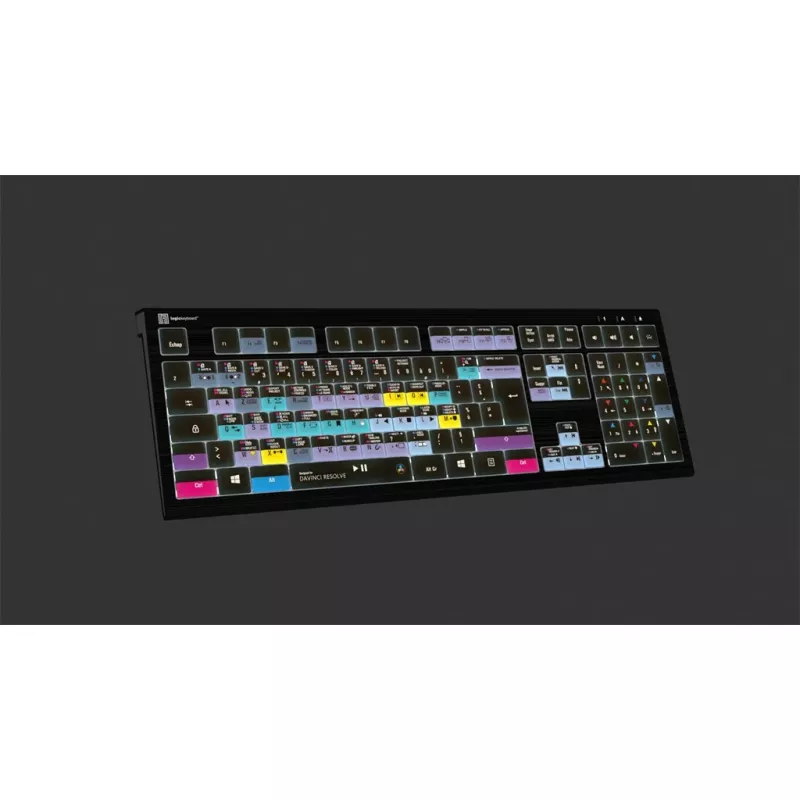 Klawiatura Logickeyboard ASTRA 2 USB AZERTY English Czarny