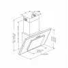 Okap AKPO WK-4 Czarny 2.0 50 Biały T300 Linear LED/Controller