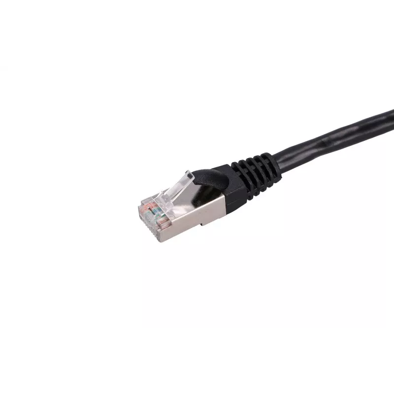 Kabel sieciowy Extralink LAN Patchcord Kat.5e RJ-45 2m Czarny