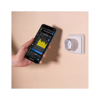 Inteligentne gniazdko Shelly Plug S Gen3 — inteligentne gniazdko Wi‑Fi z monitorowaniem energii, typ F, 110–230 V, 2500 W, białe