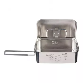 Garnek kempingowy ESBIT PT1200ST ze stali nierdzewnej 1,2 L, 554 g, srebrny