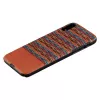 Etui na smartfona man and wood do iPhone XR — Browny Check Czarny ochronny tył