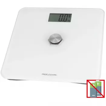 Elektroniczna waga osobista Profi-Care PC-PW 3112 — udźwig 180 kg, dokładność 100 g, 310×310×44 mm, wyświetlacz LCD