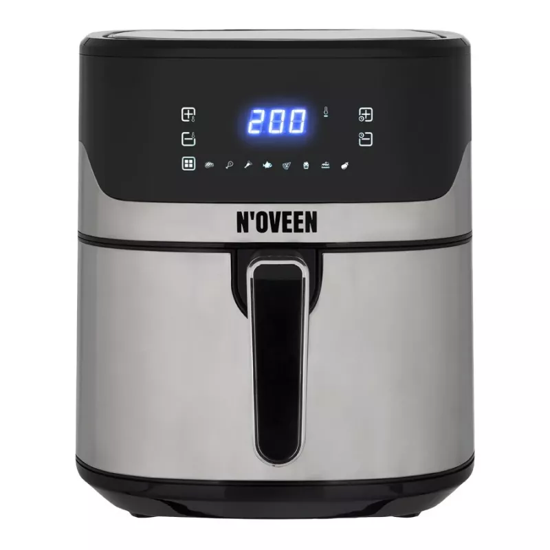 Frytkownica gorącym powietrzem NOVEEN AF550 — pojemność 6,5 l, 1600 W, do 200°C, 8 programów