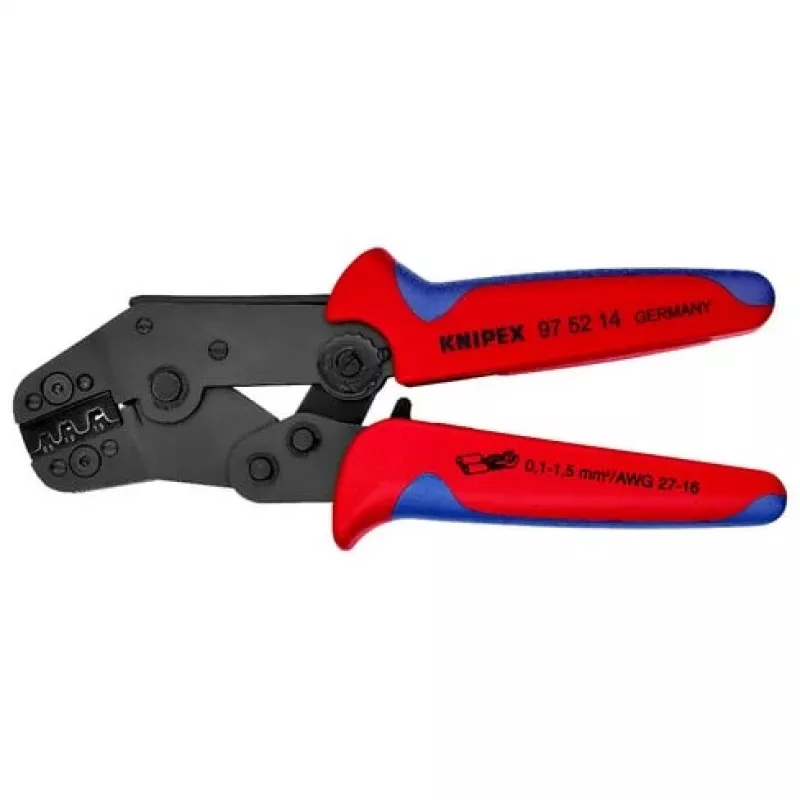 Knipex 97 52 14 Szczypce do zaciskania nieizolowane, złącze otwarte 0,10 do 1,5 mm²
