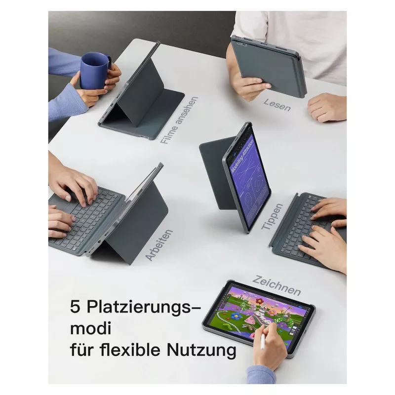 inateck klawiatura iPad 11 iPad Air 4-6 Com. QWERTZ szary