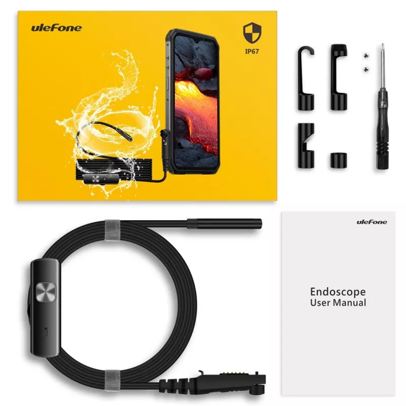 Kamera endoskopowa Ulefone uSmart UF-EC do smartfonów, czarna