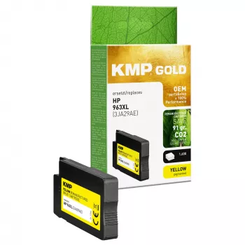 Wkład KMP GOLD HP 963XL (3JA29AE) żółty