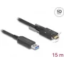 DeLOCK Aktywny kabel optyczny USB 10 Gb/s Typ-A męski na Typ-C męski 15 m