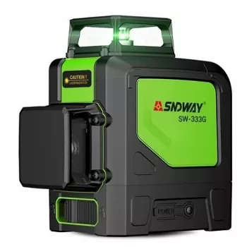 Poziomica laserowa SNDWAY SW-333G 30 m zielona wiązka