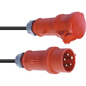 Przedłużacz PSSO 16A CEE 5x2,5 mm² 15 m czerwony