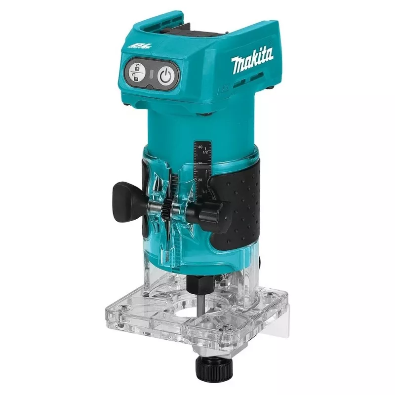 DRT52Z Makita 18V LXT bezprzewodowa frezarka górnowrzecionowa bezszczotkowa 1/4 cala - samo urządzenie