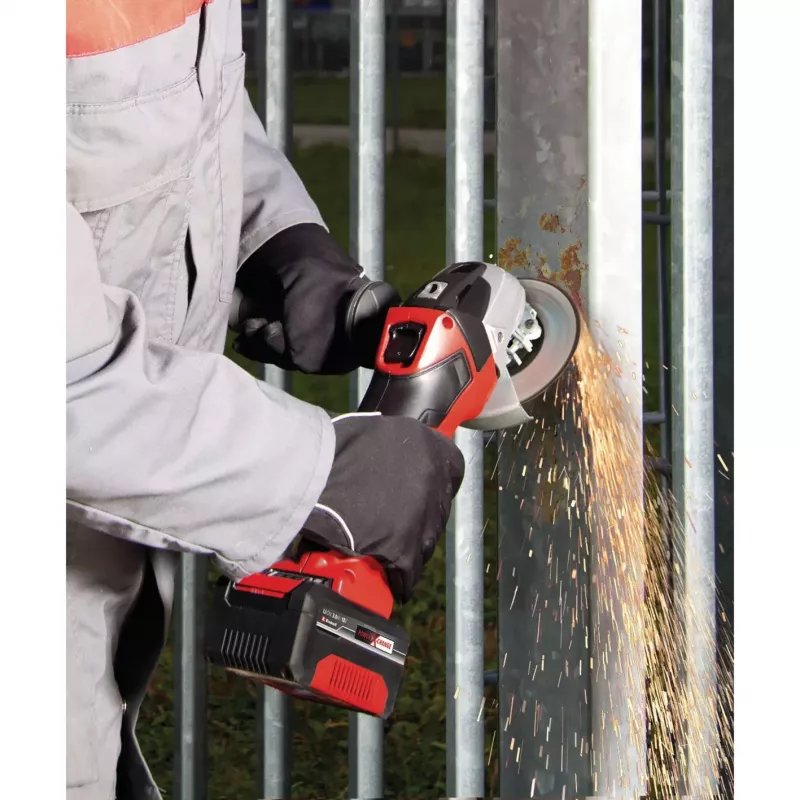 Bezprzewodowa szlifierka kątowa Einhell TE-AG 18/115 Li Kit — tarcza 115 mm, 18 V Li‑Ion, 8500 obr./min, 1,65 kg