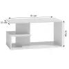 Topeshop ŁAWA DALLAS BIEL coffee/side/end table Stolik kawowy Kształt dowolny 1 noga