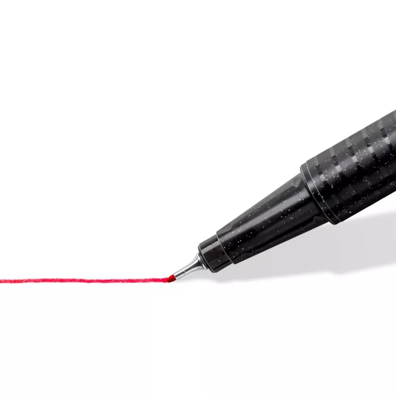 Fineliner Staedtler 334 C6 Czarny Niebieski Zielony Czerwony Fioletowy 5 szt.