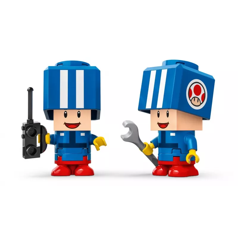 Zestaw konstrukcyjny LEGO 72035 Super Mario Mario Kart Warsztat Toada, interaktywne poziomy i figurki