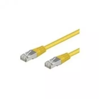 Wentronic Goobay Kabel krosowy CAT 5e, SF/UTP, żółty, 1 m - mieszanka miedzi CCA (68065)