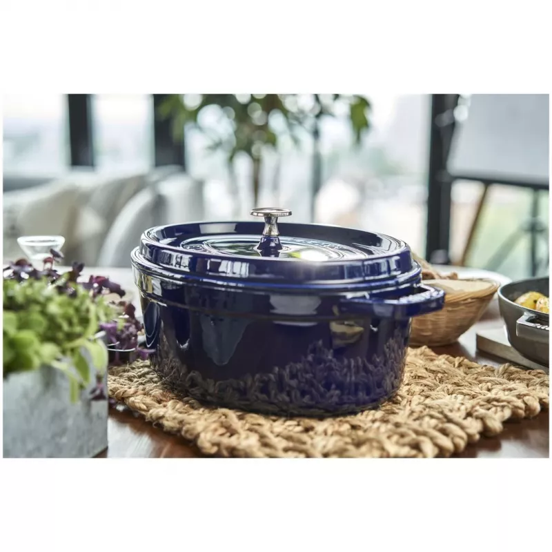 Żeliwny garnek kokotka Staub 4,25 l, 29 cm, niebieski