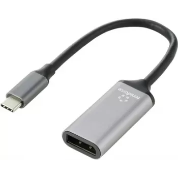 Renkforce RF-5397866 Kabel wideo-adapter 0,15 m DisplayPort USB-C Czarny - Srebrny (RF-5397866)