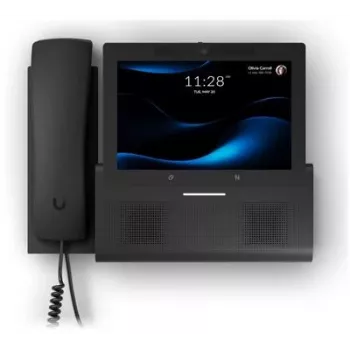 Telefon IP UBIQUITI G3 Touch Wall — wyświetlacz 7 cali 1280×800, 32 GB pamięci, aparat 5 MP, Gigabit Ethernet, Wi‑Fi (802.11a/b/g/n/ac), czarny