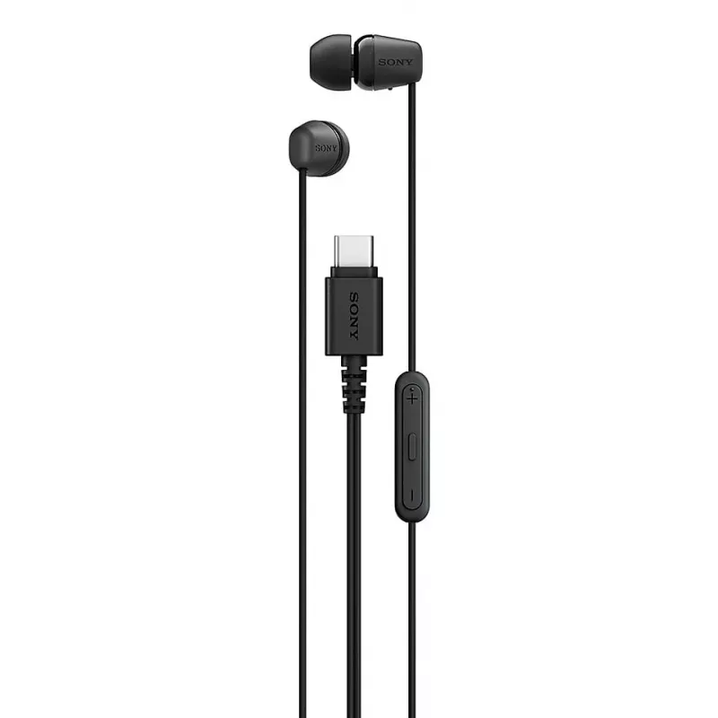 Sony IER-EX15C Zestaw słuchawkowy Przewodowy Douszny Rozmowy/Muzyka USB Typu C Czarny