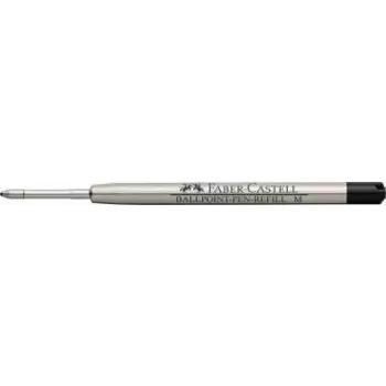 Wkład do długopisu Faber-Castell 148740 — wkład kulkowy, końcówka średnia, czarny tusz, metalowy korpus, 1 szt.