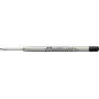 Wkład do długopisu Faber-Castell 148740 — wkład kulkowy, końcówka średnia, czarny tusz, metalowy korpus, 1 szt.