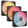 CORSAIR iCUE LINK LX120-R ARGB Reverse Blade 120mm wentylatory do obudowy - 3 szt. - czarny