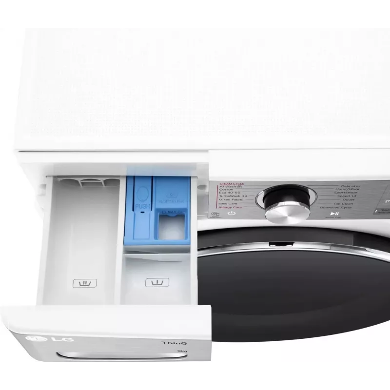 Pralka LG F2WR909P3W, 9 kg, 47,5 cm, 1200 obr./min
