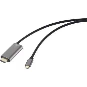 Kabel adaptera Renkforce USB-C na HDMI, wtyczka, gniazdo HDMI-A, 1,50 m (RF-6409790)